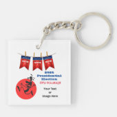 2024年大統領の選挙ランニングMan Edition キーホルダー (裏面)
