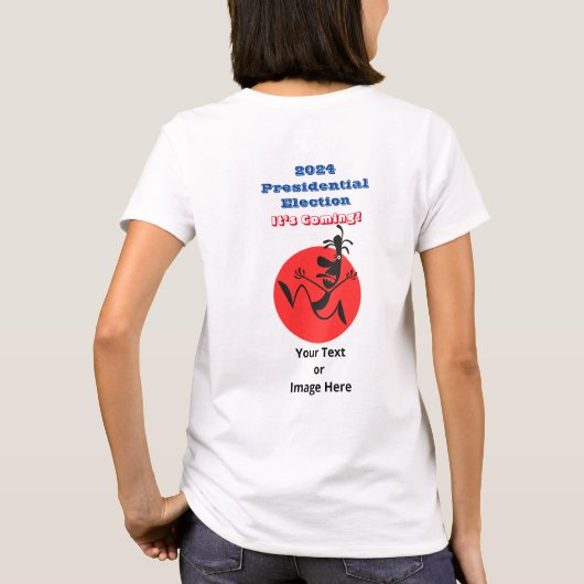 2024年大統領の選挙ランニングMan Edition Tシャツ (裏面)