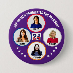 2024年大統領共和党女性 缶バッジ
