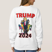 2024年大統領向けトランプ、メイク・アメリカ素晴らしv1 スウェットシャツ (裏面)
