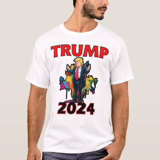 2024年大統領向けトランプ、メイク・アメリカ素晴らしv1 tシャツ