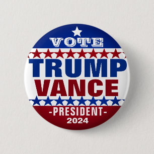 2024年大統領向けトランプ・ヴァンスのキャンペーンボタン 缶バッジ