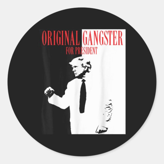 2024年大統領用ドナルド・トランプオリジナルGan ラウンドシール (正面)