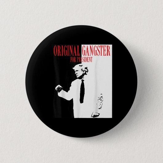 2024年大統領用ドナルド・トランプオリジナルGan 缶バッジ (正面)