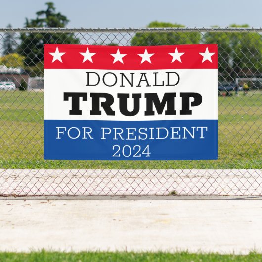 2024年大統領用ドナルド・トランプ 横断幕 (インサイチュ)
