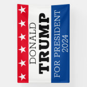 2024年大統領用ドナルド・トランプ 横断幕 (縦)