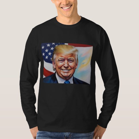 2024年大統領用ドナルド・トランプ Tシャツ (正面)