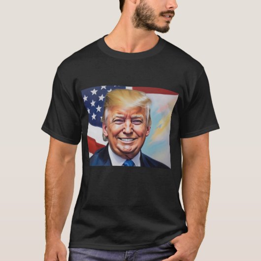 2024年大統領用ドナルド・トランプ Tシャツ (正面)