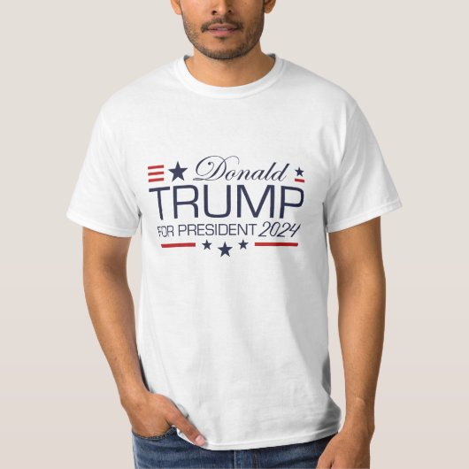 2024年大統領用ドナルド・トランプ Tシャツ (正面)