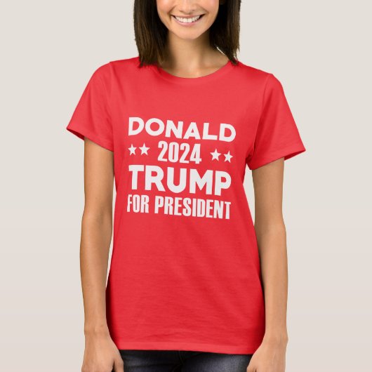 2024年大統領用ドナルド・トランプ Tシャツ (正面)