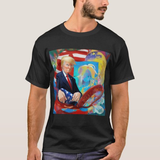 2024年大統領用ドナルド・トランプ Tシャツ (正面)