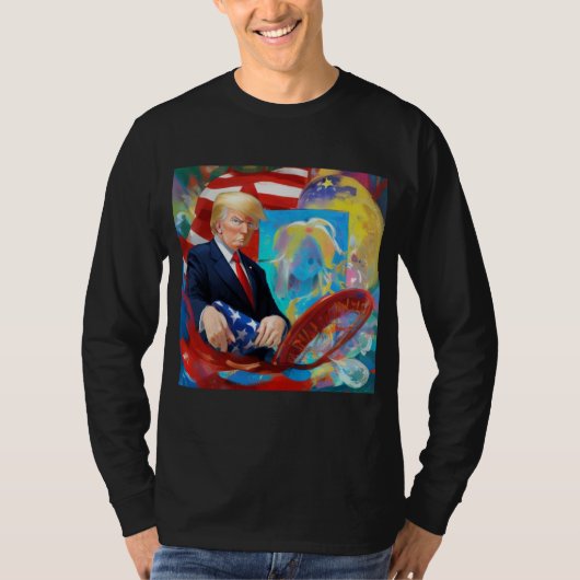 2024年大統領用ドナルド・トランプ Tシャツ (正面)