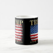 2024年大統領用金ゴールド付き/フラグ付きドナルド・トランプ コーヒーマグカップ (中央)