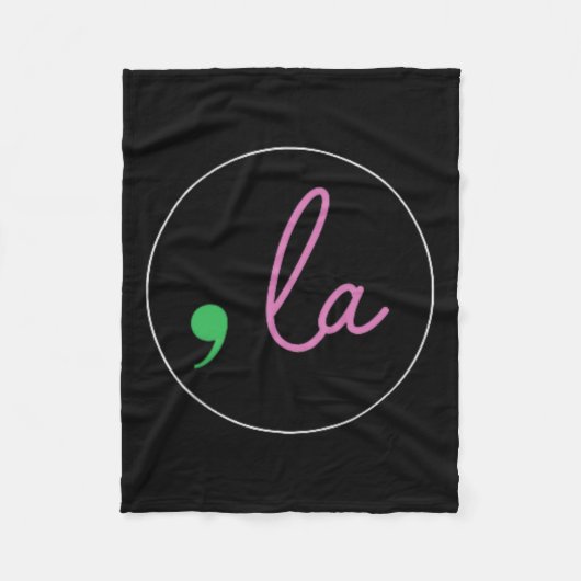 2024年大統領選挙のためのコンマLa Kamala Harris フリースブランケット (正面)