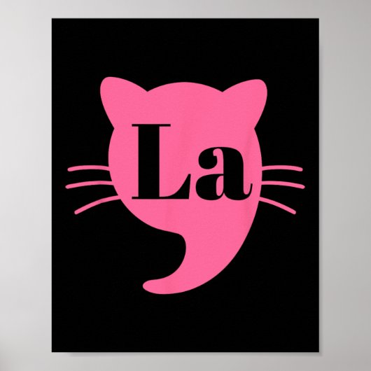 2024年大統領選挙のためのコンマLa Kamala Harris ポスター (正面)