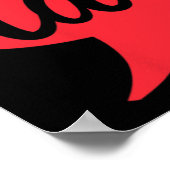 2024年大統領選挙のためのコンマLa Kamala Harris ポスター (角)