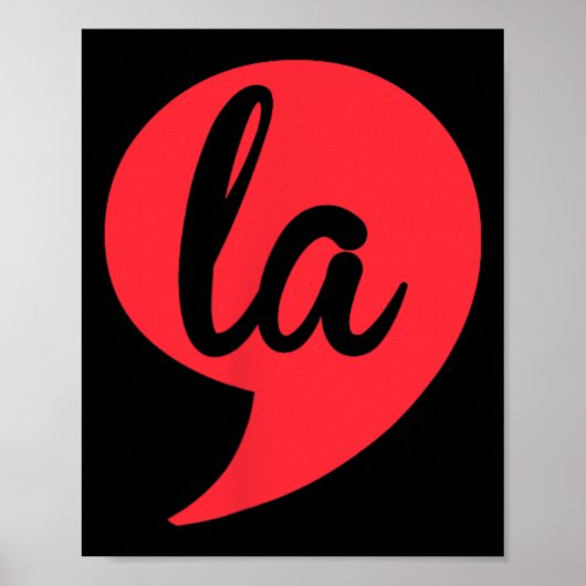 2024年大統領選挙のためのコンマLa Kamala Harris ポスター (正面)