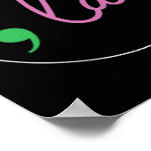 2024年大統領選挙のためのコンマLa Kamala Harris ポスター (角)