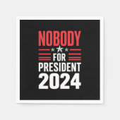 2024年大統領選挙のための誰も米国 スタンダードカクテルナプキン (正面)
