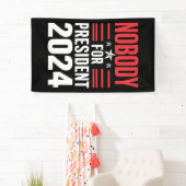 2024年大統領選挙のための誰も米国 横断幕 (インサイチュ)