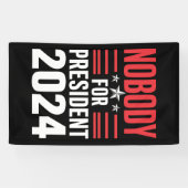 2024年大統領選挙のための誰も米国 横断幕 (横)