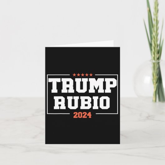 2024年大統領選挙キャンペーンのRubio カード (正面)