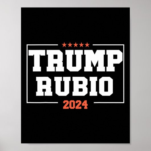 2024年大統領選挙キャンペーンのRubio ポスター (正面)