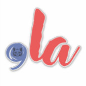 2024年大統領選挙コンマLa 2024 おもしろい シール (正面)