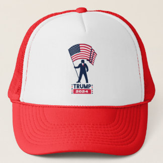 2024年大統領選挙ロゴのドナルド・トランプ キャップ