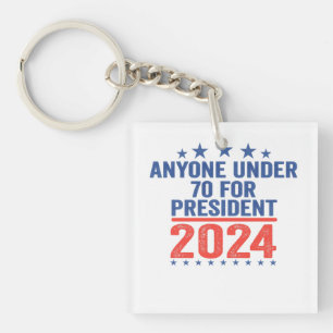 2024年大統領選挙70歳以下のおもしろい者 キーホルダー