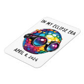 2024年太陽のの日食時代 マグネット (左側)