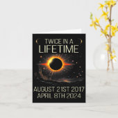 2024年太陽ののEclipse天文学Sol カード (黄色い花)