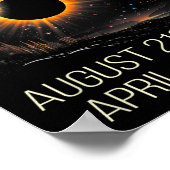 2024年太陽ののEclipse天文学Sol ポスター (角)