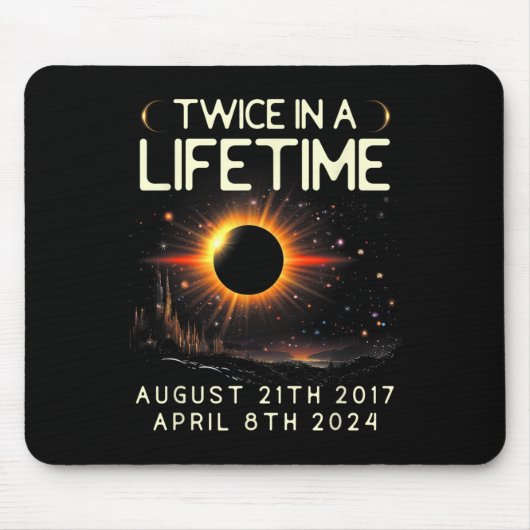 2024年太陽ののEclipse天文学Sol マウスパッド (正面)