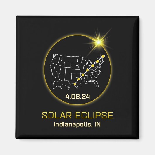 2024年太陽のインディアナポリス(Indiana Totalit) マグネット (正面)