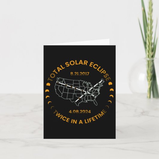 2024年太陽の生涯合計で2回のEclipse太陽の E カード (正面)
