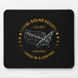 2024年太陽の生涯合計で2回のEclipse太陽の E マウスパッド