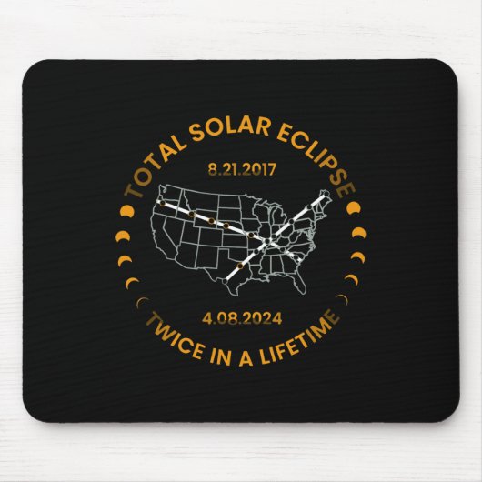 2024年太陽の生涯合計で2回のEclipse太陽の E マウスパッド (正面)