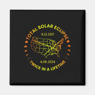 2024年太陽の生涯合計で2回のEclipse太陽の E マグネット