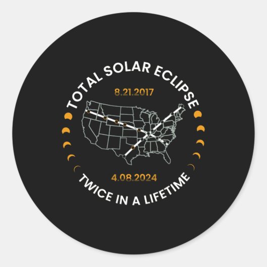 2024年太陽の生涯合計で2回のEclipse太陽の E ラウンドシール (正面)