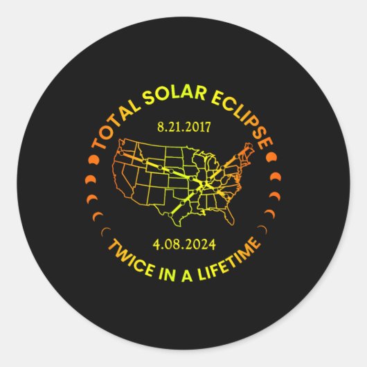 2024年太陽の生涯合計で2回のEclipse太陽の E ラウンドシール (正面)