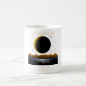 2024年太陽の皆既日食合計 コーヒーマグカップ (中央)