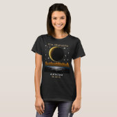 2024年太陽の皆既日食合計 Tシャツ (正面フル)