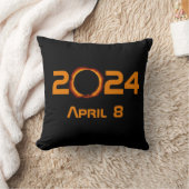 2024年太陽の皆既日食 クッション (ブランケット)