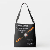 2024年太陽の皆既食 クロスボディバッグ (裏面)