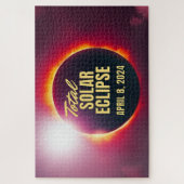 2024年太陽の皆既食 ジグソーパズル (縦)