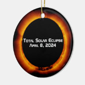 2024年太陽の皆既食 セラミックオーナメント (左)