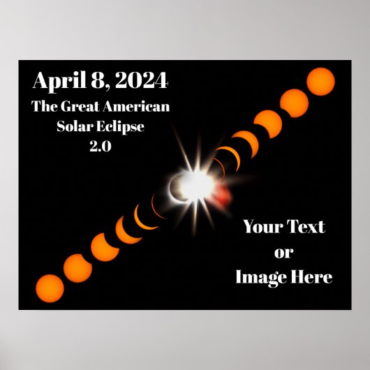 2024年太陽の皆既食 ポスター (正面)
