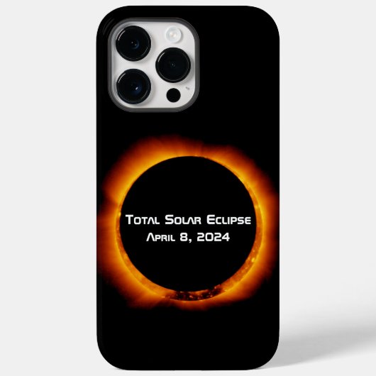 2024年太陽の皆既食 Case-Mate iPhoneケース (裏面)