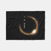 2024年太陽の米国2024年4月8日 フリースブランケット (正面(横))